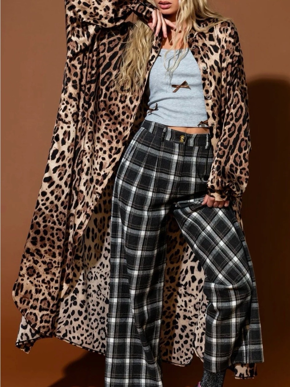 Animal print oversized duster/dress from Dressed in LALA